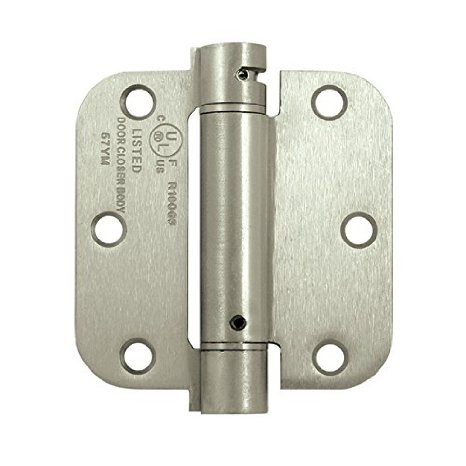 Deltana DSH35R515 Single Action Steel 3 1/2-Inch x 3 1/2-Inch x 5/8-Inch Spring Hinge