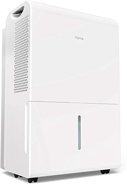 hOmeLabs 30 Pint Dehumidifier Energy Star Safe Mid Size Portable Dehumidifiers for Medium Large Spaces up to 1000 Sq Ft - Fan Wheels Continuous Drain Hose Outlet to Remove Odor and Allergens