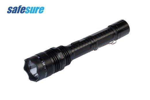 Safesure S50 Pro Tactical Stun Flashlight with 50-Million-Volt Stun, Black
