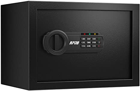 RPNB Deluxe Safe and Lock Box,Money Box,Digital Keypad Safe Box,Steel Alloy Drop Safe, Keypad Lock,Perfect for Home Office Hotel Business Jewelry Gun Cash Use Storage,0.5 Cubic Feet