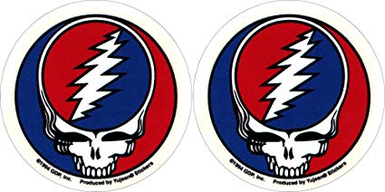 Grateful Dead - Pair of 2 1/2" Steal Your FACE - Sticker/Decal