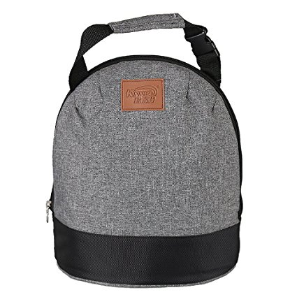 Cyanb Waterproof Lunch Cooler insulated Lunch Tote Bag With Adjustable Shoulder Strap For Girls Women (Gray)