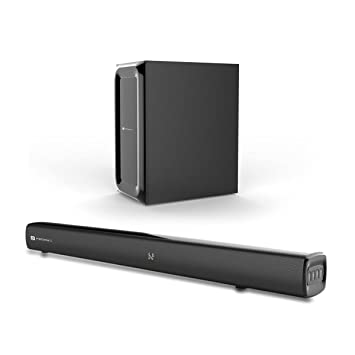 Portronics Pure Sound 102 Bluetooth Soundbar 160W with Wireless woofer(Black)