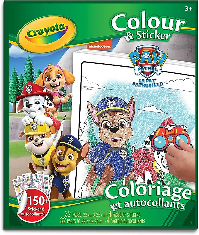 Crayola Colour & Sticker Book Paw Patrol Arts & Crafts