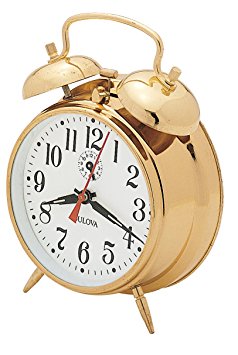 Bulova B8124 Bellman Clock, Brass Finish