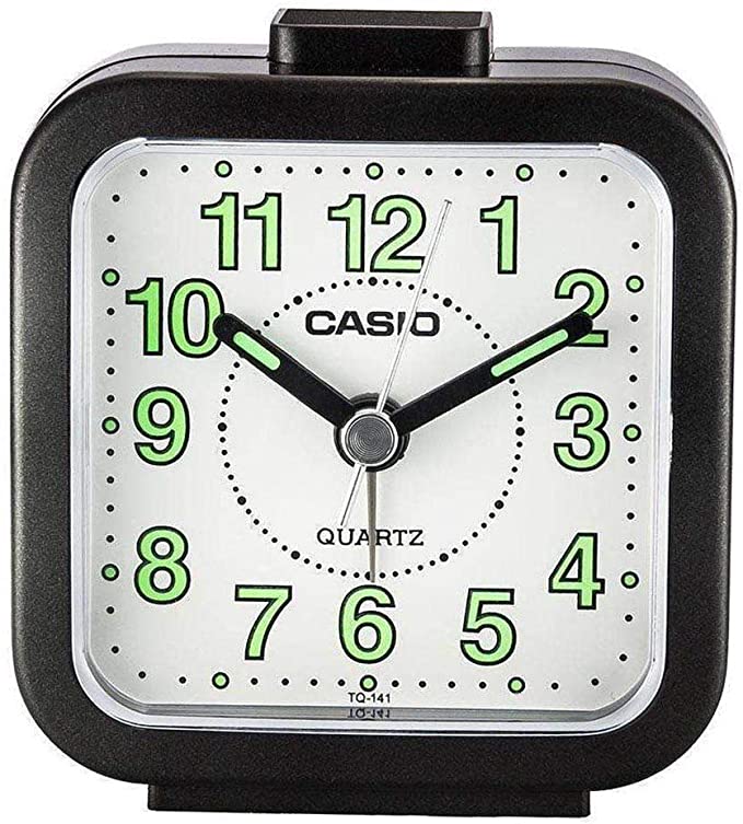 Casio TQ141-1 Beep Alarm Clock Black