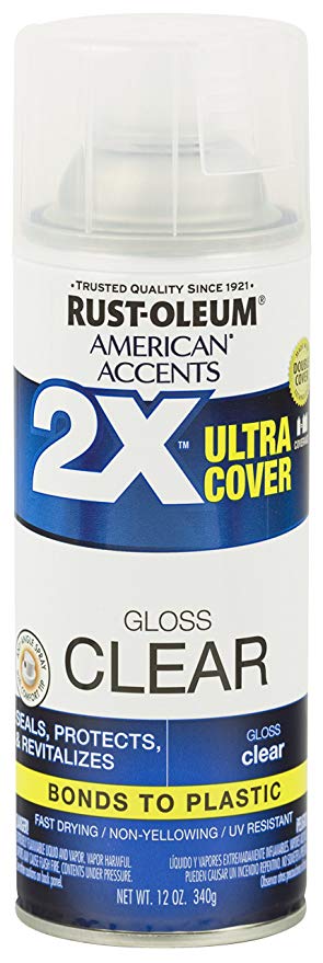 Rust-Oleum 327864 American Accents Ultra Cover 2X Gloss Each, Clear