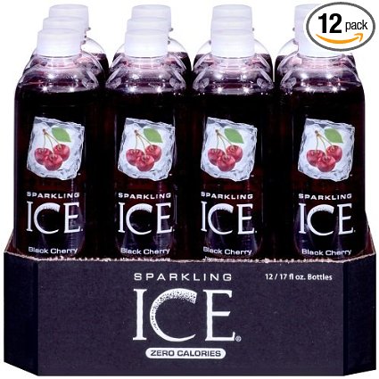 Sparkling Ice Black Cherry,  17 Ounce Bottles (Pack of 12)
