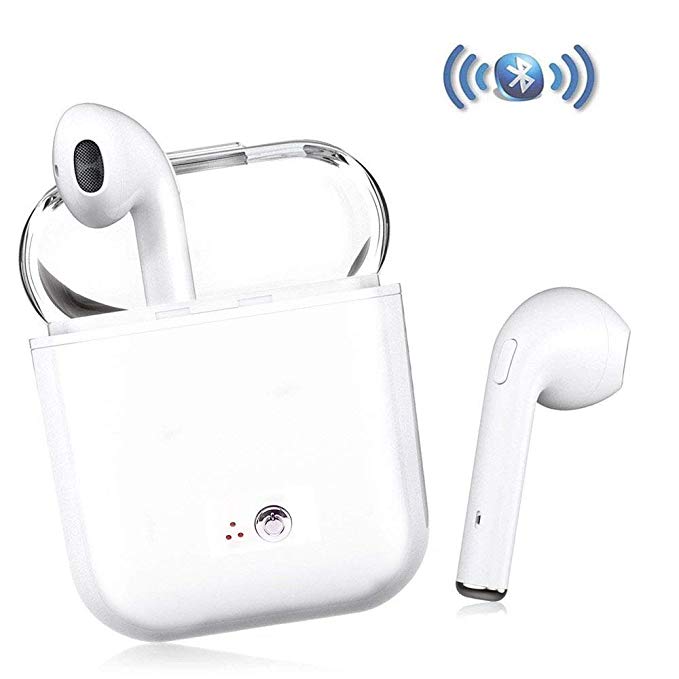 YWZFDZ Bluetooth Headset, Wireless 5.0 Stereo Headphone Microphone In-Ear Handsfree Apple Airpods Android/iPhone