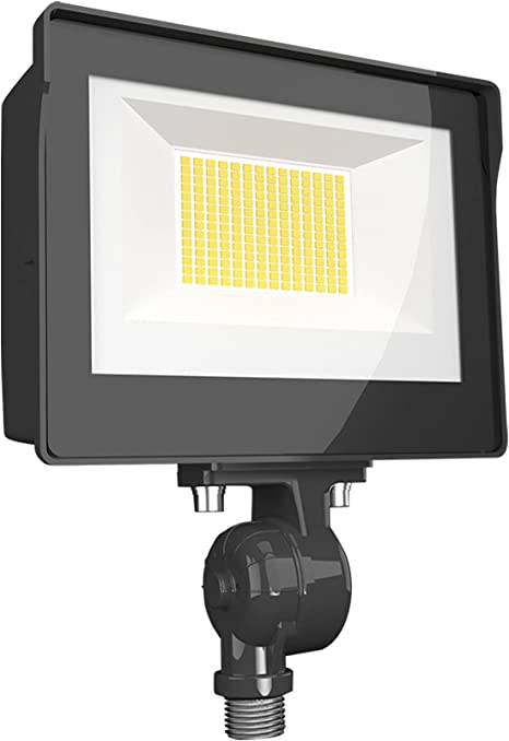 RAB Lighting X17FA35 LED Flood Light - 35W - Tunable White Light - Built in Photocell - 120 to 277 V - 1/2in Knuckle Mount - 0-10 V Dimming Down to 10 percent