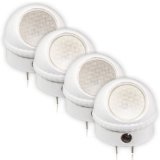 Maxxima MLN-10 LED Night Light with Dusk to Dawn Sensor Pack of 4
