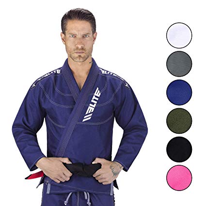 Elite Sports IBJJF Ultra Light BJJ Brazilian Jiu Jitsu Gi W/Preshrunk Fabric & Free Belt