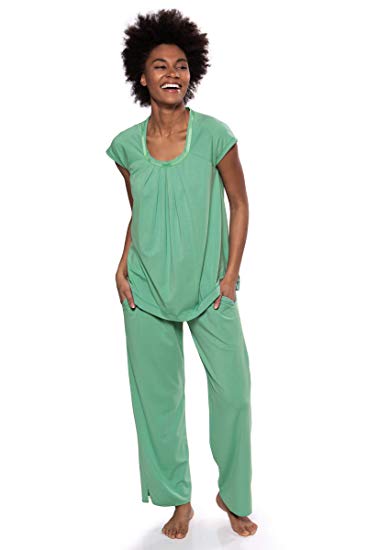 Women’s Pajamas in Bamboo Viscose (Bamboo Bliss) Cozy Sleepwear Set by Texere