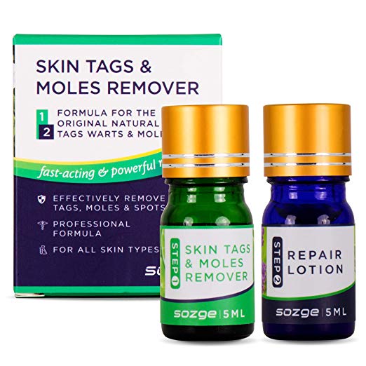 Mole and Skin Tag Remover and Repair Lotion Set, Remove Moles and Skin Tags