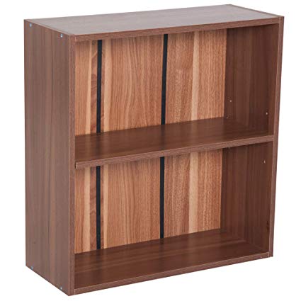 Homcom Wooden 2 Tier Bookshelf