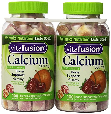 Vitafusion Calcium Gummy 500 Mg 100 Ct (2 Pack)