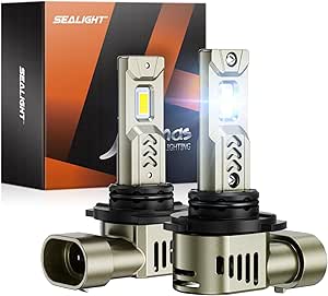 SEALIGHT 9006/HB4 Bulbs, 34000LM Super Bright 9006 Driving Lights or Fog, 9006 Bulbs Cool White HB4 Bulbs, Powersport Fog Light, Plug-and-Play, Pack of 2