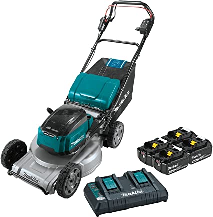 Makita XML09PT1 36V (18V X2) LXT® Brushless 21" Self-Propelled Commercial Lawn Mower Kit with 4 Batteries (5.0Ah)