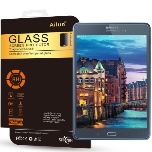 Galaxy Tab A 8.0 Screen Protector,by Ailun,Tempered Glass,9H Hardness,2.5D Curved Edge,Ultra Transparency,Bubble Free,Anti-Scratch&Fingerprint&Oil Stain Coating,Case Friendly-Siania Retail Package