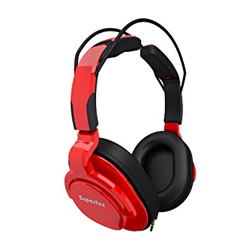 Superlux HD661 Closed Back Circumaural Headphones - Red