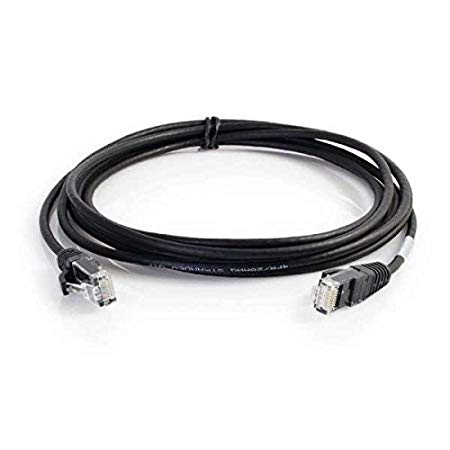 C2G/Cables to Go 01099 Cat6 Snagless Unshielded (UTP) Slim Network Patch Cable, Black (1.5-Feet/0.46 Meters)