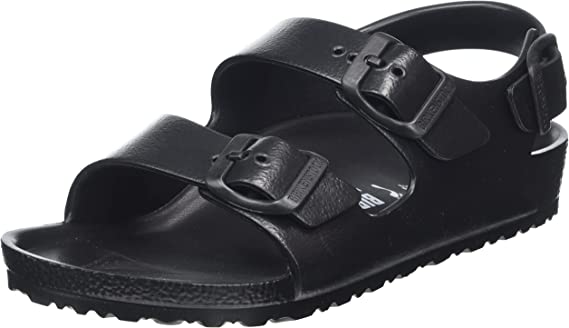 Birkenstock Unisex-Child Milano Eva (Toddler/Little Big Kid) Gizeh Met Silver