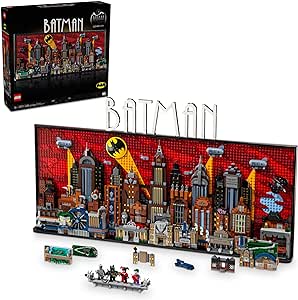 LEGO DC Batman: The Animated Series Gotham City Build and Display Adult Set with Minifigures, DC Collectible Gift for Fans of Super Hero Action and Adventure Movies, 76271