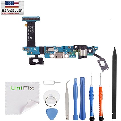 Unifix-Charging Port Flex Cable Dock Connector USB Port for Samsung Galaxy S6 G920V Verizon   Tool Kit