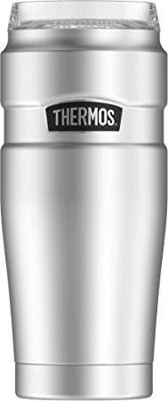 Thermos Stainless King 20 oz Travel Tumbler with 360 Drink Lid, Stainless Steel