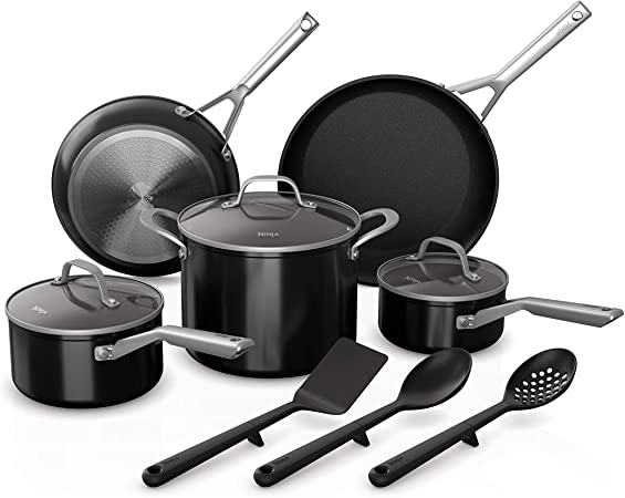 Ninja Foodi NeverStick 11-Piece Cookware Set, Guaranteed To Never Stick, C19600