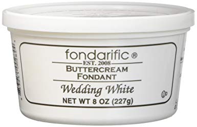 Fondarific Wedding White Fondant, Buttercream, 8 Ounce
