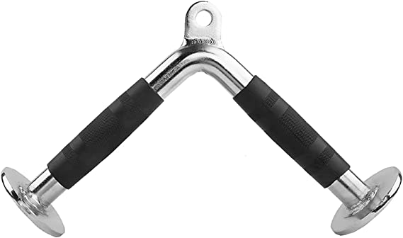 V Bar Tricep Press Down Double D Handle Cable attachments, V-Handle Attachments of Home Gym Accessories,V Shaped Pull Down Bar