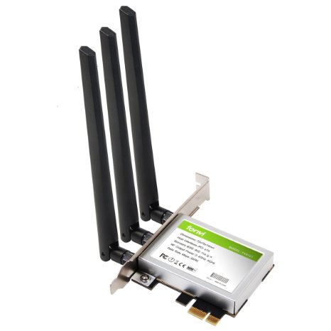 Fenvi Desktop PC Dual Band Wireless WIFI PCI Express PCI-E Adapter Card 2.4Ghz-150Mbps/5Ghz-300Mbps