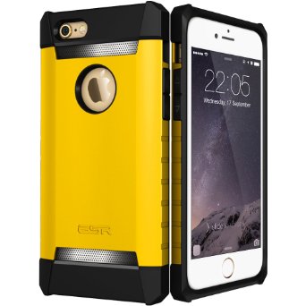 iPhone 6 Case, iPhone 6 Shockproof Case, ESR iPhone 6 Rugged Heavy Duty Case, Full Body Armor Case Bumper for iPhone 6 ONLY (2014 version)[Free Gift: HD Clear Screen Protector](Shielder_Yellow)