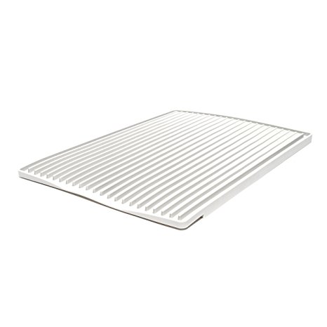 ta da Large Silicone Self-Draining Dish Drying Counter Mat, Light Grey