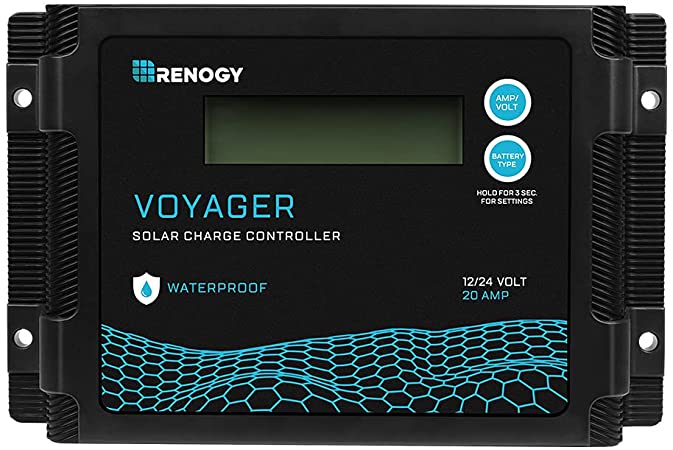 Renogy New Edition Voyager PWM Waterproof Solar Charge Controller (20A)