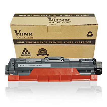 V4ink Compatible Toner Cartridge Replacement for Brother TN241 TN241BK for use with Brother DCP-9020CDW DCP-9015CDW HL-3140CW HL-3150CDW HL-3170CDW MFC-9340CDW MFC-9140CDN MFC-9330CDW MFC-9130CW - (Black, 1 Pack, 2,500 Pages)