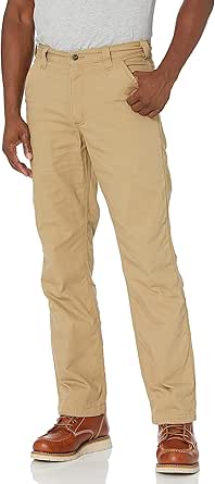 Carhartt Men's Rugged Flex Relaxed Fit Canvas Flannel-Lined Utility Work Pant