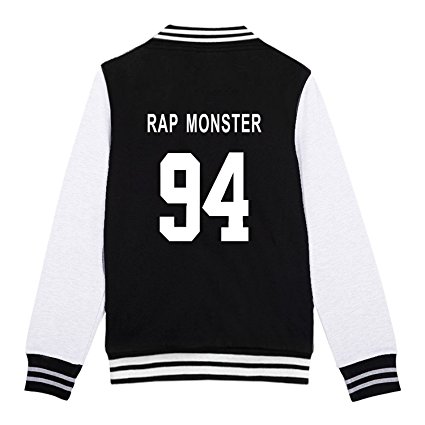 KPOP BTS Varsity Baseball Jacket Monster JIN SUGA JIMIN V Sweater