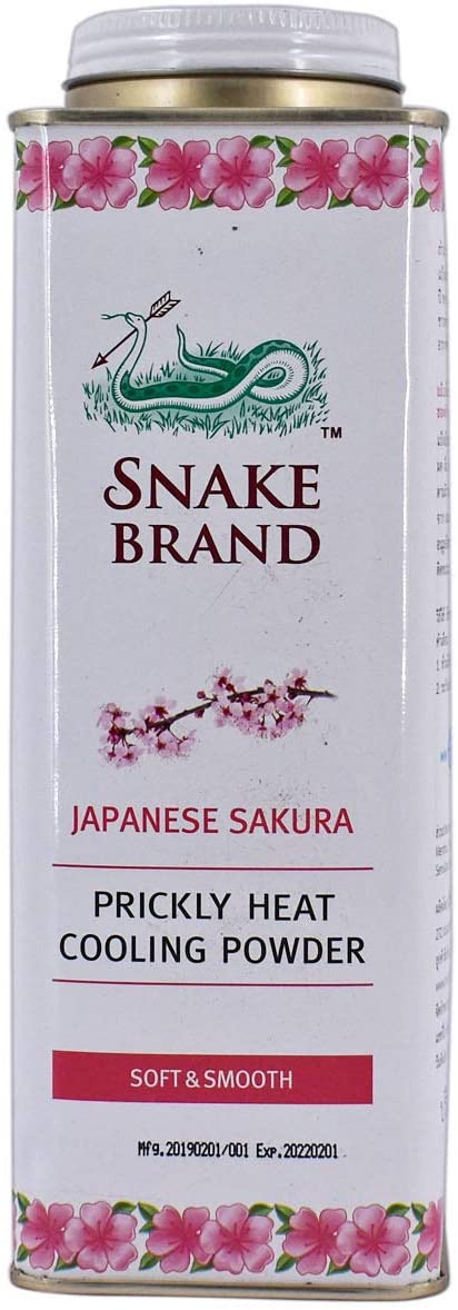 Snake Brand Prickly Heat Cooling Powder Cool Pink 300 Grams