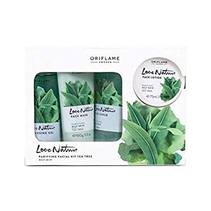 Oriflame Sweden Ayurvedic Tea Tree Nature Facial Kit (Green)