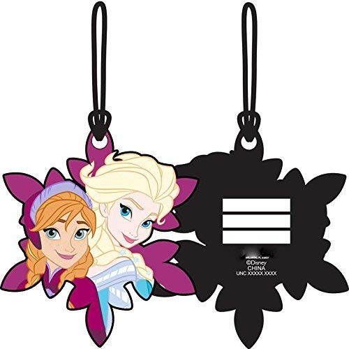 Frozen Sisters Elsa Anna Laser Cut Luggage Tag Backpack ID 4 1/2"