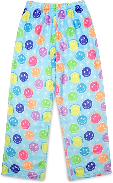 iscream Big Girls Silky Soft Plush Fleece Pants - Twist and Shout Collection