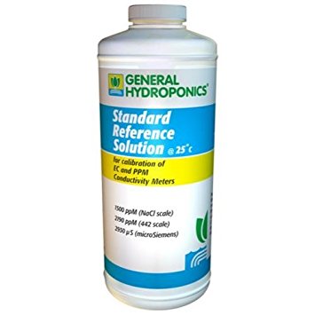 General Hydroponics 1500 PPM Calibration Solution for Gardening, 8-Ounce