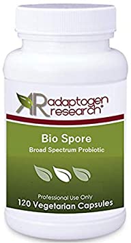 Bio Spore Broad Spectrum Probiotic | Soil-Based (SBO) & Shelf-Stable 2 Billion CFU Bacillus Coagulans & Subtilis Spore Forming Probiotic for Men & Women | 120 Vegetarian Capsules | Adaptogen Research