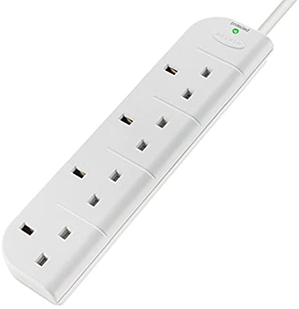 Belkin 4-way Economy Surge Protector, 1m Cable