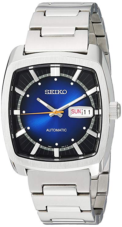 Seiko Men's RECRAFT Series Automatic-self-Wind Watch with Stainless-Steel Strap, Silver, 21 (Model: SNKP23)