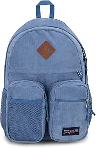 JanSport Granby Remix Backpack - Work, Travel, or Laptop Bookbag, Elemental Blue Corduroy