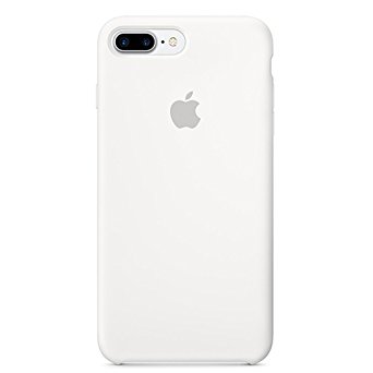 Optimal shield Soft Apple Silicone Case Cover for Apple iPhone 8plus (5.5inch) Boxed- Retail Packaging (White)