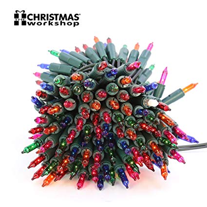 The Christmas Workshop 100 Shadeless Fairy Lights ~ Mains Operated ~ Indoor, Home ~ Multi coloured Static LED ~ 75230